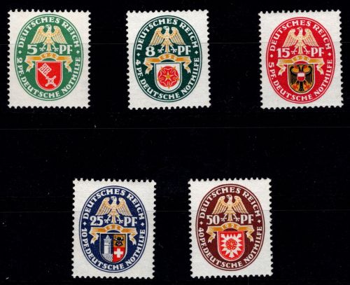 Deutsches Reich 430-434 postfrisch