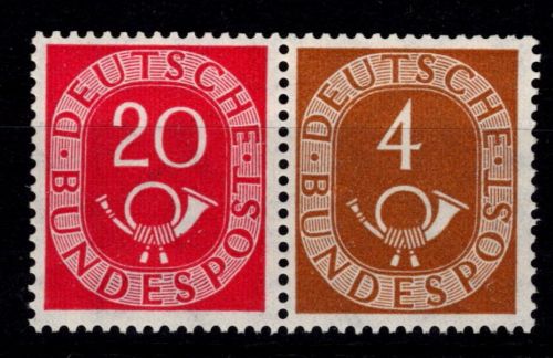 BRD Bund Zd W2 postfrisch Zusammendruck #NX293