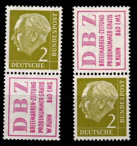 BRD Bund S 13, S 15 postfrisch #OR707