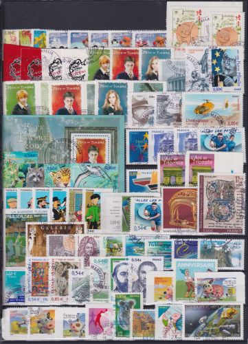 Frankreich Jahrgang 2007 gestempelt #OP907