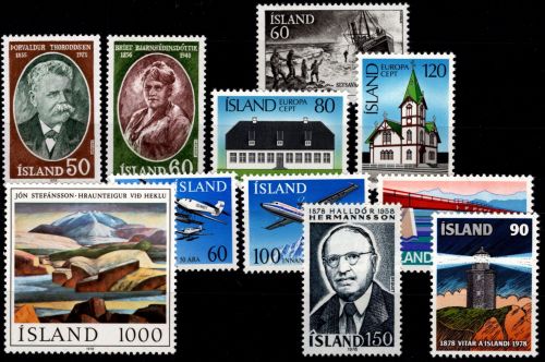 Island Jahrgang 1978 postfrisch mit Mi.Nr.: 528-538 #OT532