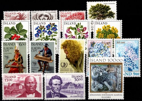 Island Jahrgang 1985 postfrisch mit Mi.Nr.: 628-643 #OT539