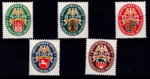 Deutsches Reich 425-429 postfrisch #OT815