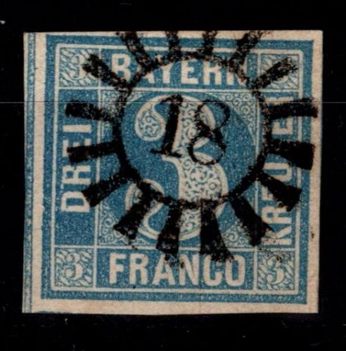 Bayern 2 I gestempelt gMr 18 "Augsburg", tiefst signiert Pfenninger u.a. #OT843
