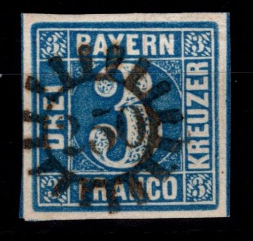 Bayern 2 II (Platte 5) gestempelt gMr 250 "Kleinheubach" #OT856
