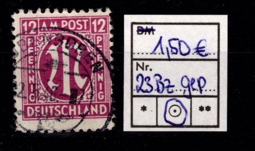 Bi-Zone 23 B z gestempelt geprüft Hettler BPP #OT896