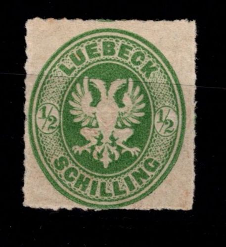 Lübeck 8 A postfrisch geprüft Brettl BPP #OT977