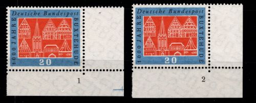 BRD Bund 312 FN postfrisch Formnummer 1/2 #OT995