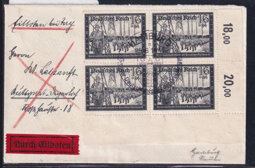Deutsches Reich 776 auf Brief Eilbote #OT615