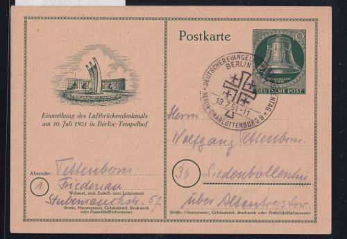 Berlin P 24 als Ganzsache mit Sonderstempel #OT691