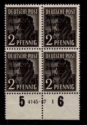 SBZ 182 HAN postfrisch H 4145.47 1 #DAB42