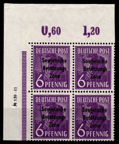 SBZ 183 DV postfrisch DV M 139 / 11 #DAB51