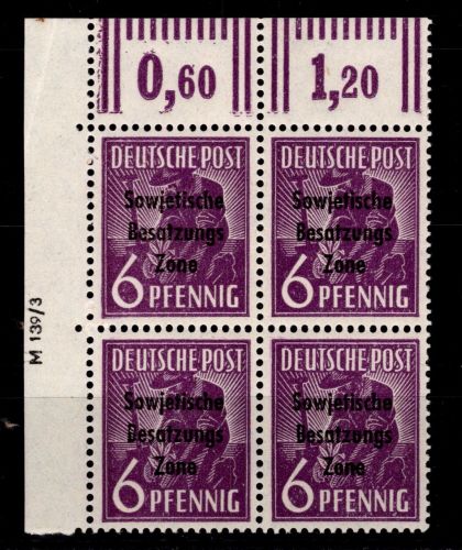 SBZ 183 DV postfrisch DV M 139 / 3 #DAB53