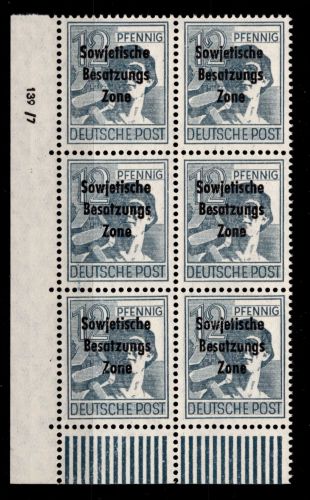 SBZ 186 DV postfrisch DV 139 / 7 #DAB66