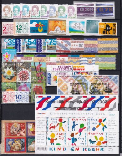 Niederlande Jahrgang 2002 postfrisch ohne 2024-2025 #OP965