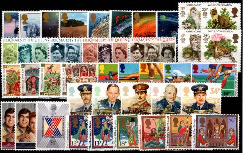 Großbritannien Jahrgang 1986 postfrisch ohne 1084, 1090 #OP972