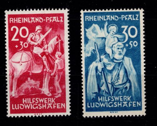 Französische Zone Rheinland Pfalz 30-31 postfrisch #DAA82