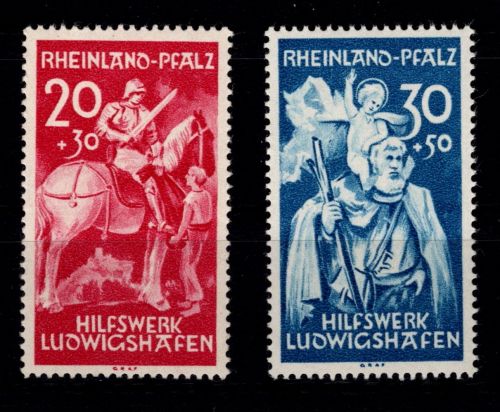 Französische Zone Rheinland Pfalz 30-31 postfrisch #DAA83