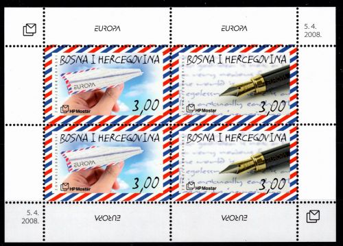 Bosnien Herzegowina Kroatische Post 226, 227 postfrisch als Kleinbogen #OU023