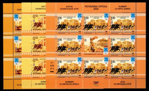 Bosnien Herzegowina Serbische Republik 305-307 postfrisch als Kleinbogen #OU036