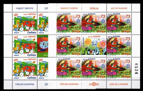 Serbien 150, 151 postfrisch als Kleinbogen #OU082