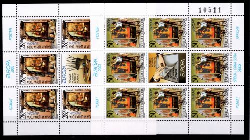 Jugoslawien 3114, 3115 postfrisch als Kleinbogen #OU133