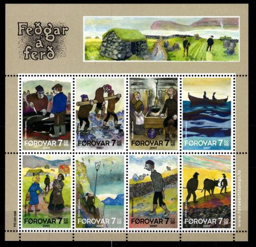 Färöer 599-606 postfrisch als Kleinbogen #OU846