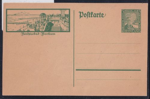 Deutsches Reich P 205/ 06 als Ganzsache ungebraucht #OU881
