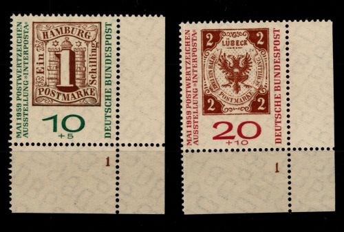 BRD Bund 310-311 a FN postfrisch Formnummer 1 #OU404