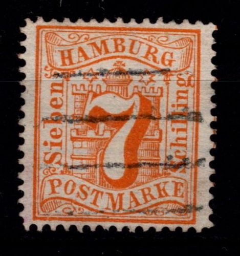 Hamburg 17 gestempelt signiert Wengel #OU553