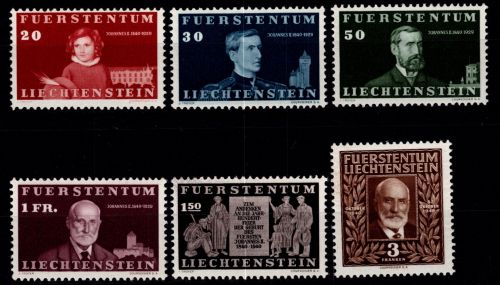 Liechtenstein 186-191 postfrisch