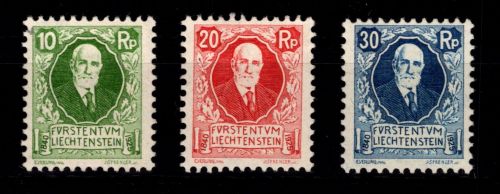 Liechtenstein 72-74 mit Falz #OU575