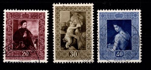 Liechtenstein 306-308 gestempelt