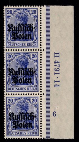 Deutsche Besetzung 1. WK Polen 4 HAN U postfrisch H 4791.14 #OU605