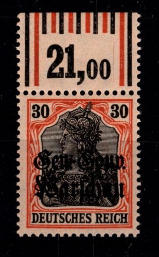 Deutsche Besetzung 1. WK Polen 14 b W OR postfrisch #OU629