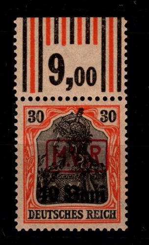Deutsche Besetzung 1. WK Rumänien 3 W OR postfrisch geprüft Hey BPP #OU661