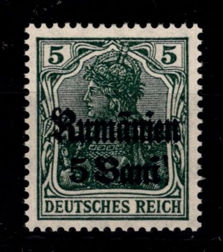 Deutsche Besetzung 1. WK Rumänien 8 b postfrisch geprüft Hey BPP #OU685