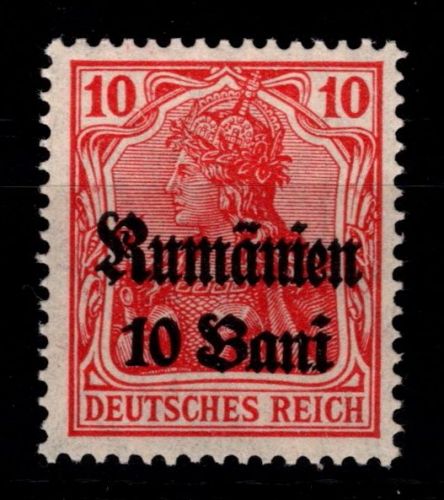 Deutsche Besetzung 1. WK Rumänien 9 b postfrisch geprüft Hey BPP #OU686