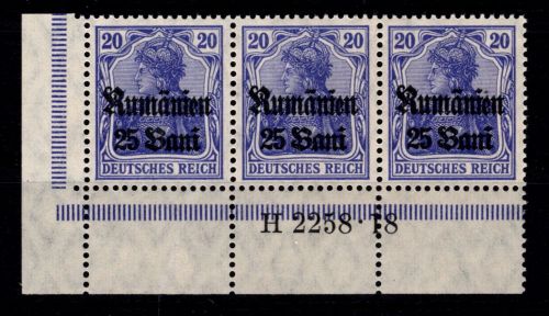 Dt. Besetzung 1. WK Rumänien 11 b HAN A postfrisch H 2258.18 #OU694