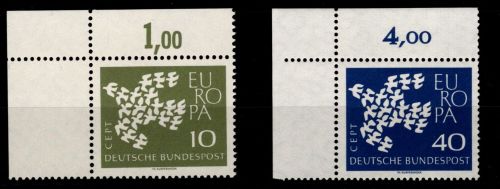 BRD 367-368 postfrisch vom Eckrand #DAC30