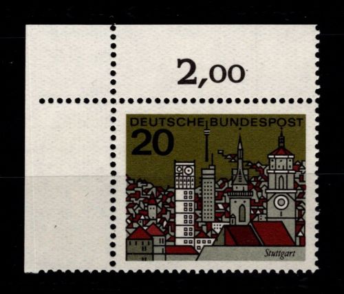 BRD Bund 426 postfrisch vom Eckrand #DAD64