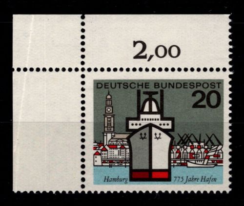 BRD Bund 417 postfrisch vom Eckrand #DAD66
