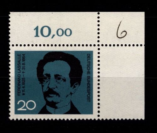 BRD Bund 443 postfrisch vom Eckrand #DAD81