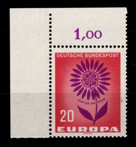 BRD Bund 446 postfrisch vom Eckrand #DAD82