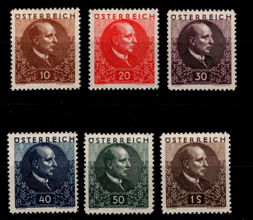 Österreich 512-517 mit Falz Lungenheilstätten #DAE12