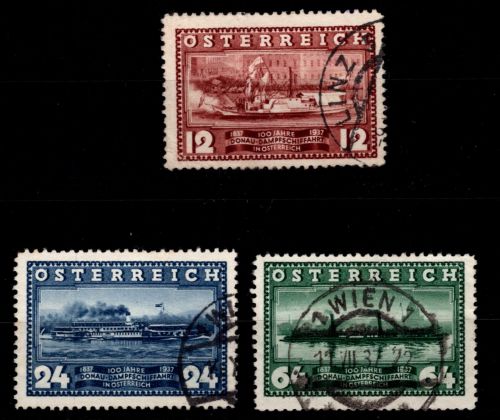 Österreich 639-641 gestempelt 100. Jahrestag der Erstfahrt #DAE20