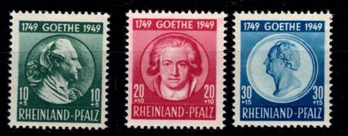 Französische Zone Rheinland-Pfalz 46-48 postfrisch #DAE37