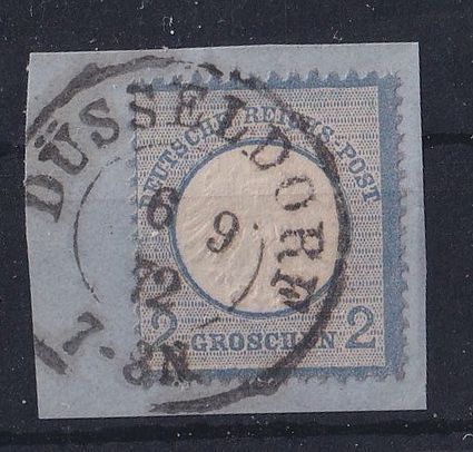 Deutsches Reich 5 gestempelt Befund Krug BPP, Preußen DKr. Düsseldorf #OU761