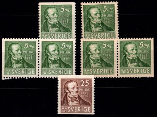 Schweden 253-254 A-Dr postfrisch inkl. der Paare #OU785