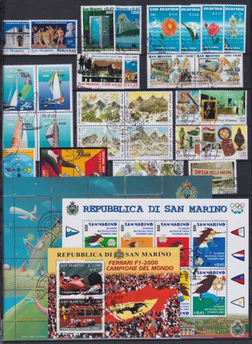 San Marino Jahrgang 2001 gestempelt #OP987